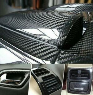גאג׳דטים לרכב מדבקות לרכב Auto Accessories 5D Glossy Carbon Fiber Vinyl Film Car Interior Wrap Stickers