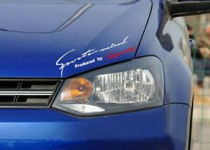 גאג׳דטים לרכב מדבקות לרכב Sport Racing Performance Car Vinyl Decal Sticker Emblem logo 5pcs