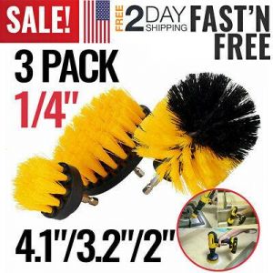 Car Wash Brush Hard Bristle Drill Auto Detailing Cleaning Tools Nylon Scrubber