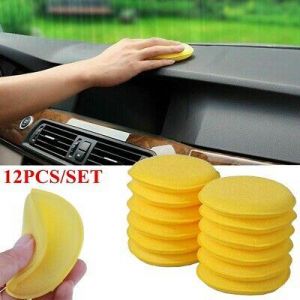 12PCS New Car Waxing Polish Foam Sponge Wax Applicator Cleaning Detailing Pads